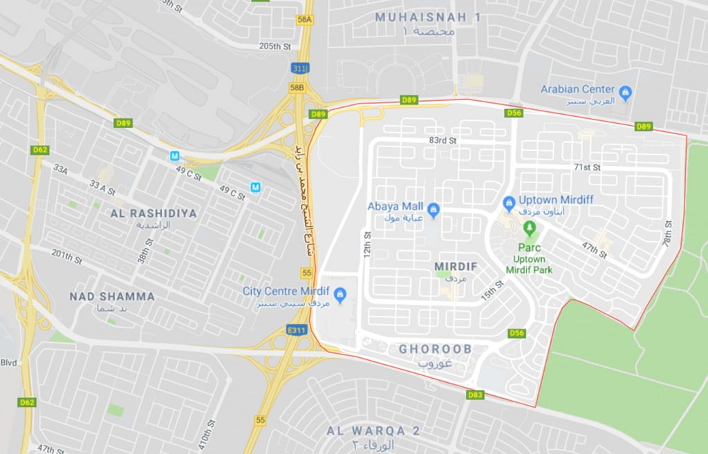 Le quartier de Mirdif 2 - Dubai Immobilier Mirdif - Immobilier Dubai