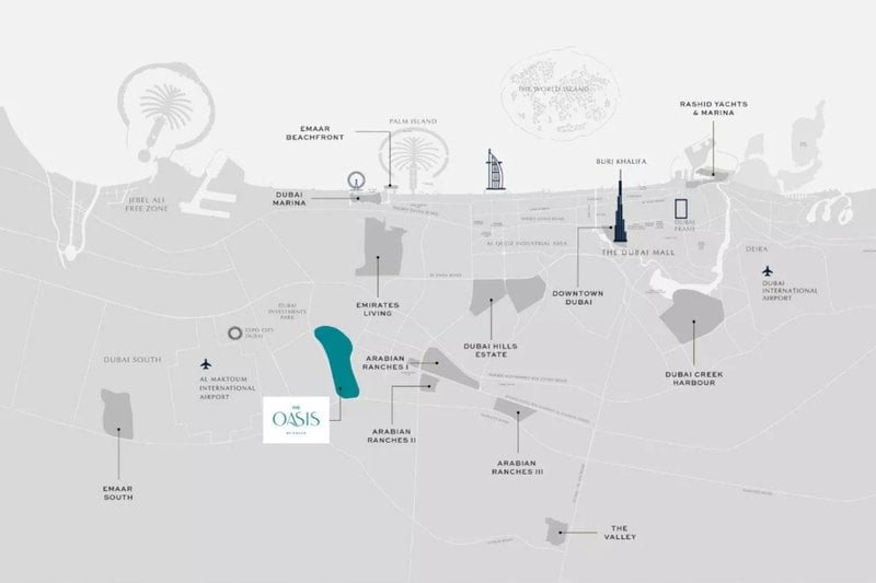 Découvrez The Oasis, une communauté prestigieuse au bord de l’eau par Emaar 2 - Dubai Immobilier The Oasis